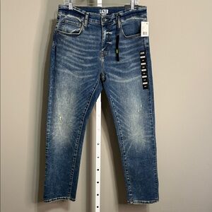 Lazer Men’s Slim-Fit Jeans‎ 33x30 NWT Blue Wash Stretch Denim